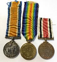 WW1 British Royal Scots Medal Pair With Police Medal