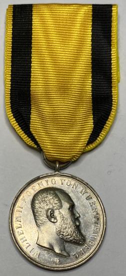 WW1 German Wurttemberg Silver Bravery Medal